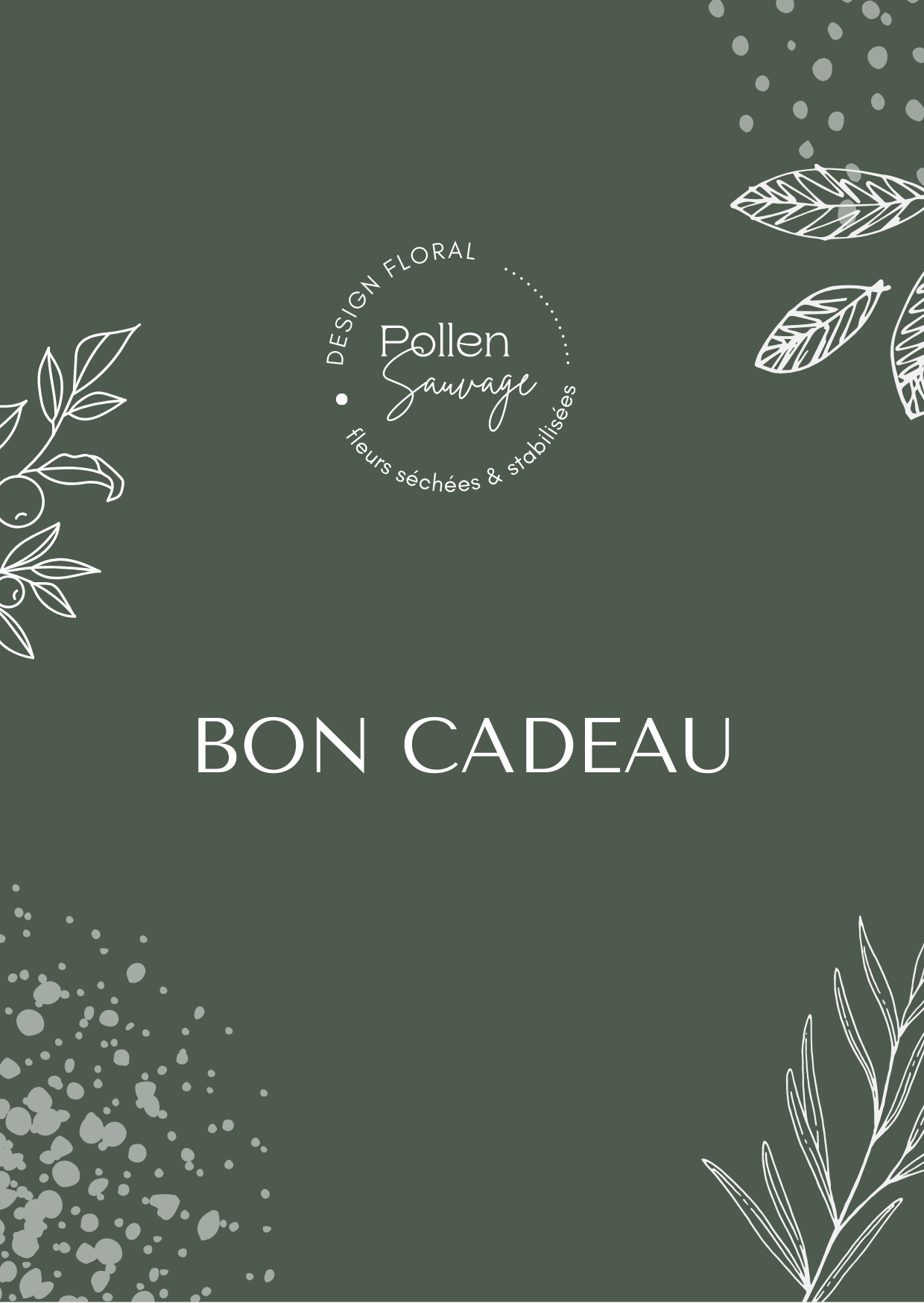 Carte cadeau Pollen Sauvage