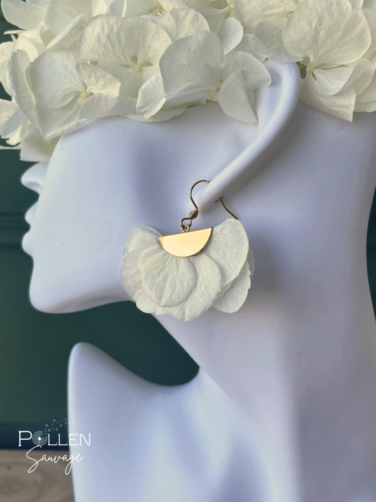 Boucles d'oreilles "Luna" blanches