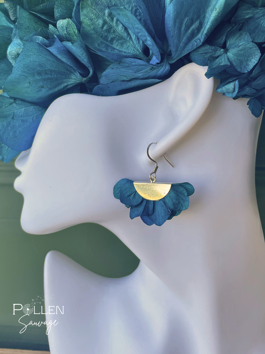 Boucles d'oreilles "Luna" bleues