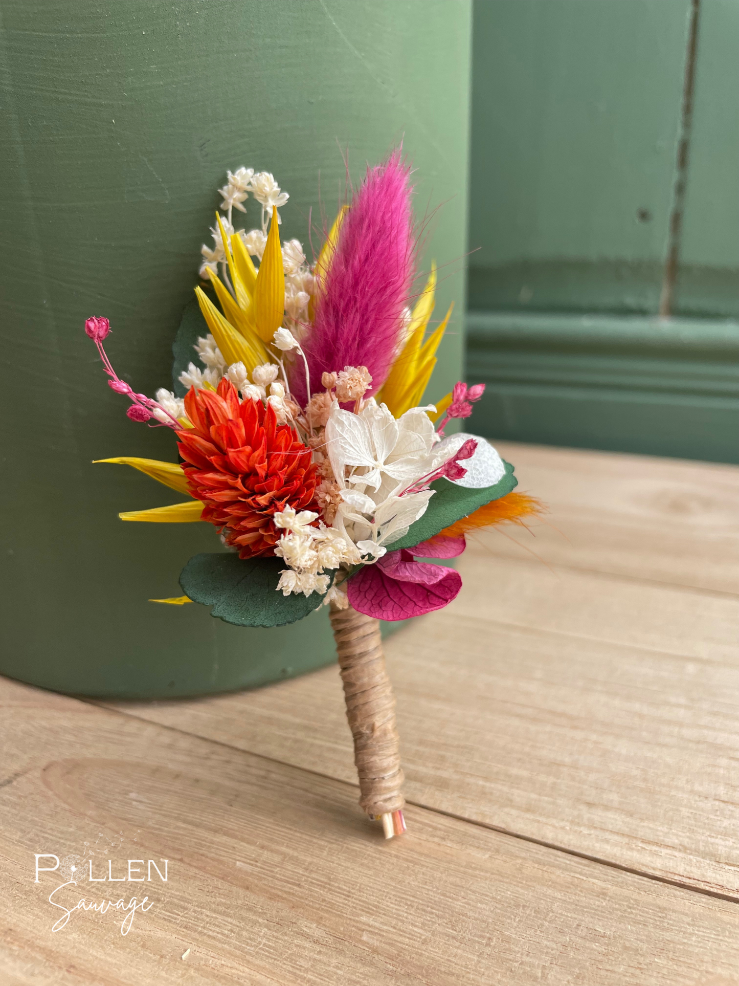 Boutonnière colorée