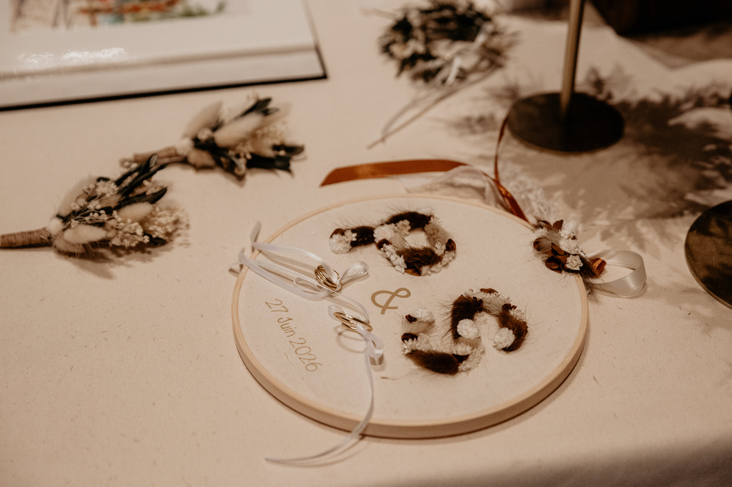 Porte alliances "initiales" personnalisable