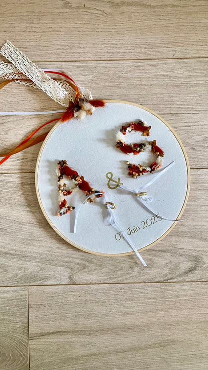 Porte alliances "initiales" personnalisable